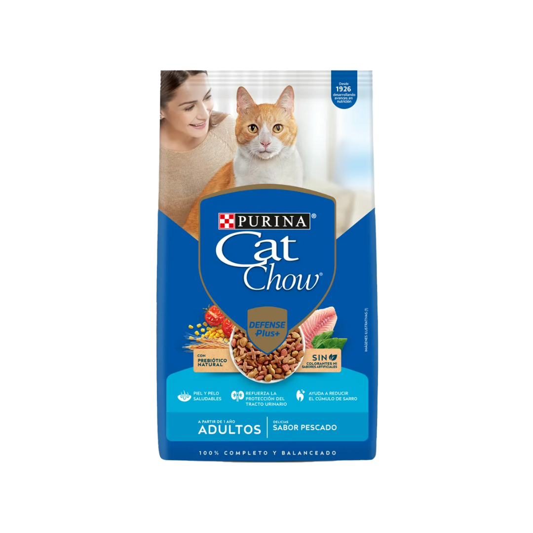 11 Cat Chow comida Gatos Adultos - Pescado 8 Kg. - Imagen 1