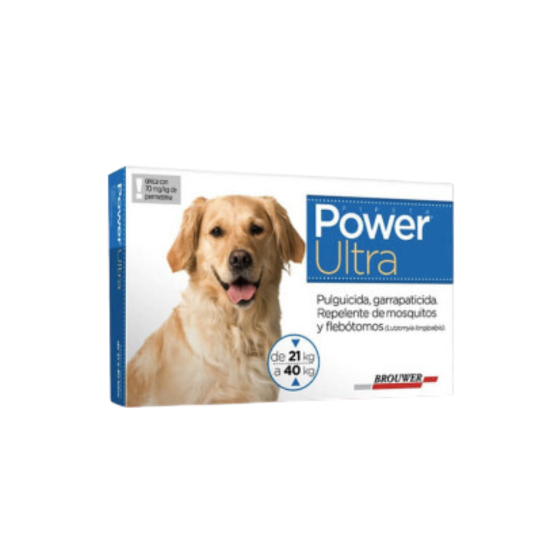 11_7afe95ac-8c7c-4fb4-bf72-ec38b3cd79e7 Power Ultra antiparasitario para perros de 21 a 40 Kg. - Imagen 1