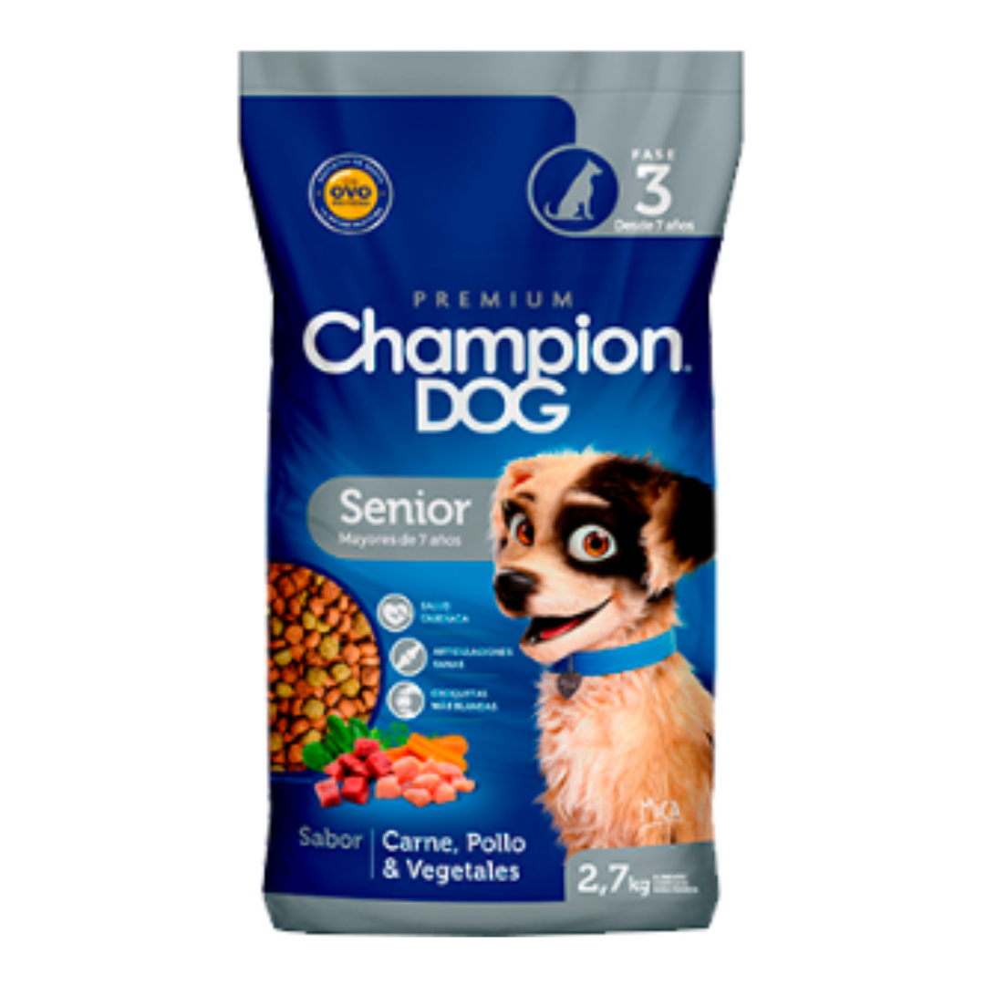 11_8b01d90e-9556-4e24-be12-09da32607152 Champion Dog comida Perros Senior 18 Kg. - Imagen 1