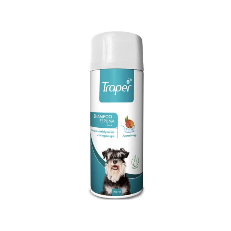 12_d764fca9-bd6c-4f87-b65c-dfab2df7dd15 Shampoo en espuma seca Traper para perro - Imagen 1