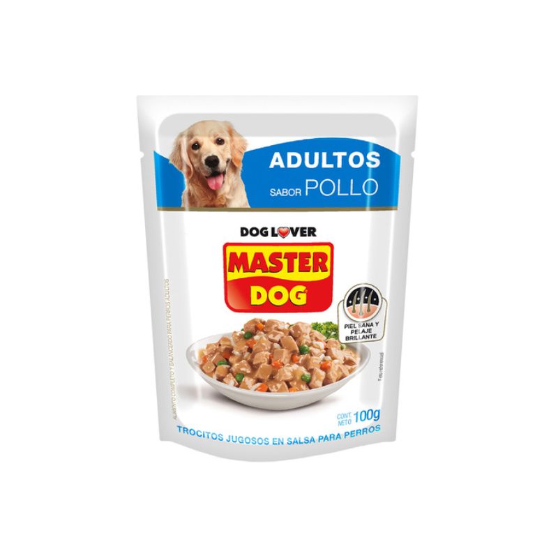 13_7c1e7037-774b-43a3-99ea-719172576a78 Sobre Master Dog Adulto - Sabor Pollo (100 gr.) - Imagen 1
