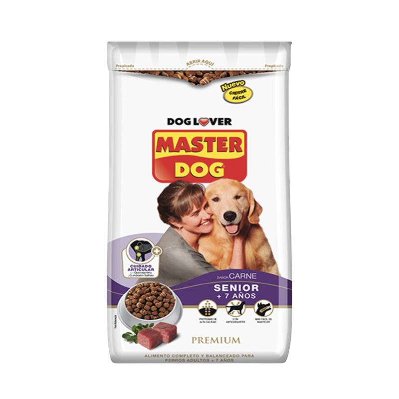 13_ece93841-e5be-4e5e-b4ce-0059930cf6e5 Master Dog comida perro Senior +7 - Carne 8 Kg. - Imagen 1