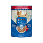 Pouch Cat Chow - Gatos Adultos - Sabor Carne (85 gr.)