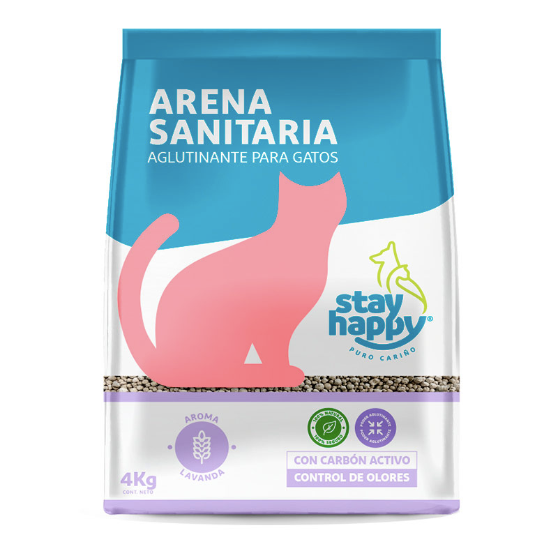 14_979d9677-e00c-4761-890d-d2533ace7791 Stay Happy Arena Sanitaria - Aroma Lavanda 4 Kg. - Imagen 1