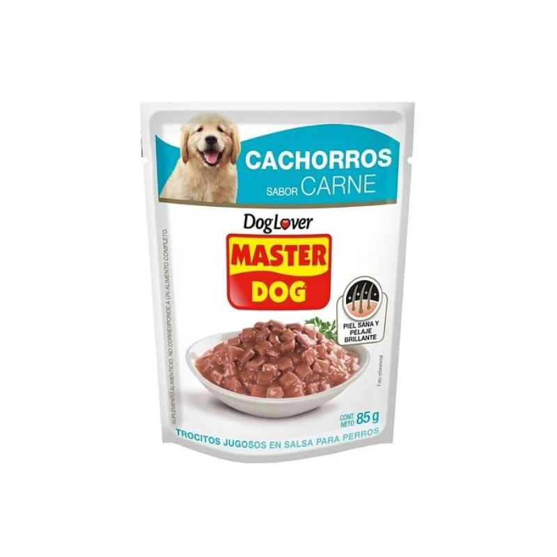 14_b147e43f-272e-46b7-8240-8af65b615618 Sobre Master Dog Cachorros - Sabor Carne (85 gr.) - Imagen 1
