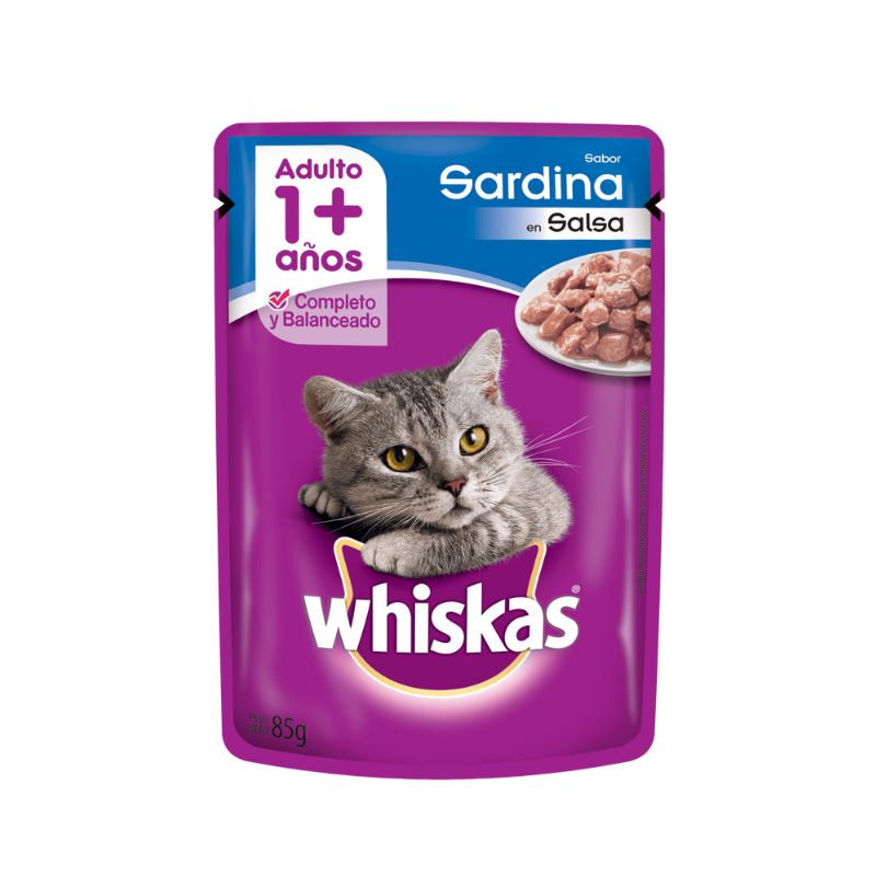18 Pack 20 Sobres Whiskas - Sabor Sardina - Imagen 1