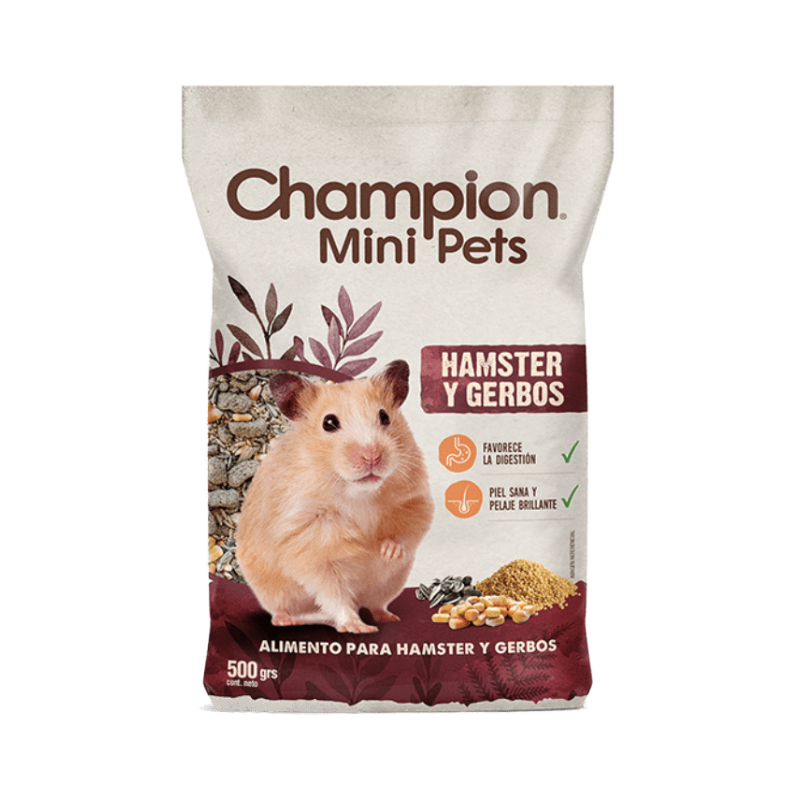 24_45a7162a-7e23-4397-8d6e-90e8f8c0b233 Champion Mini Pets comida Hamsters y Gerbos 500 gr. - Imagen 1