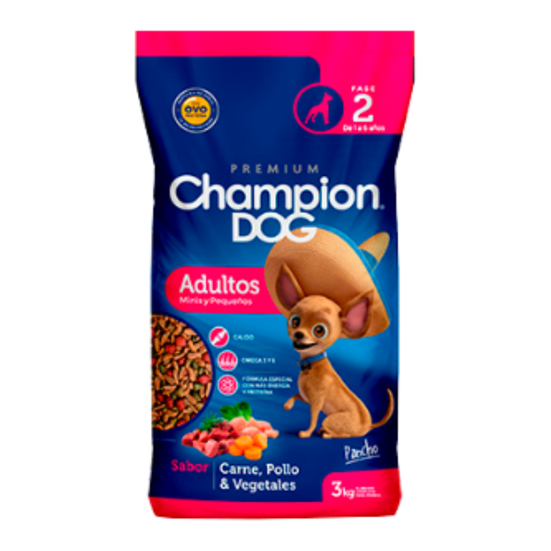 7_fe4c8cd0-849f-4481-9d75-0764ba364756 Champion Dog comida Adultos Razas Pequeñas 18 Kg. - Imagen 1