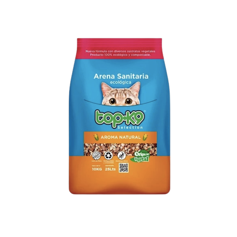 8_76b826c0-bdfa-4451-a4c8-115776e1ca57 Arena sanitaria ecológica TopK9 aroma natural 10 Kg. - Imagen 1