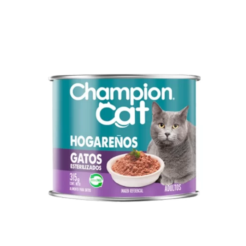 FOTOS SIN FONDO (8) Lata Champion Cat Recetas de Paté Hogareños - Salmón (315 gr.) - Imagen 1