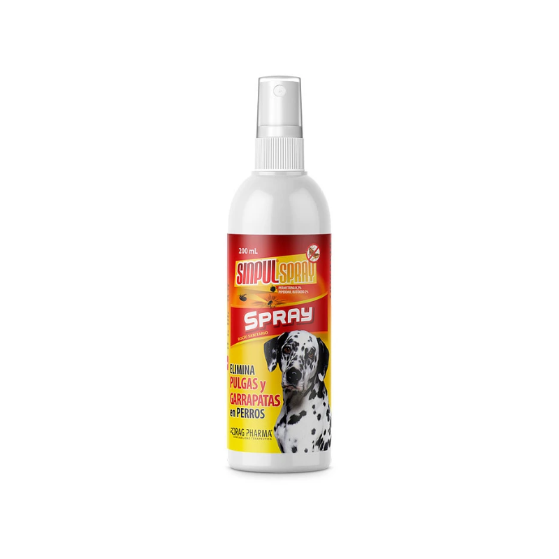 FOTOS SIN FONDO Sinpul Spray antiparasitario para perro y gato 200 mL. - Imagen 1
