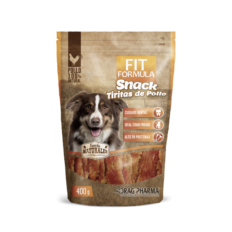 FOTOSFONDOBLANCO_1_950ddea6-415c-49fa-8360-ce4bf9acd1fb Snack Fit Formula para perro - Tiritas de pollo - Imagen 1