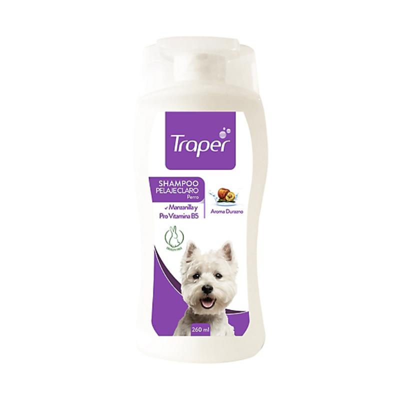 FOTOSFONDOBLANCO_4697a6ff-949d-4d62-ab97-ec55c4a0933a Shampoo Traper para pelaje claro - Imagen 1