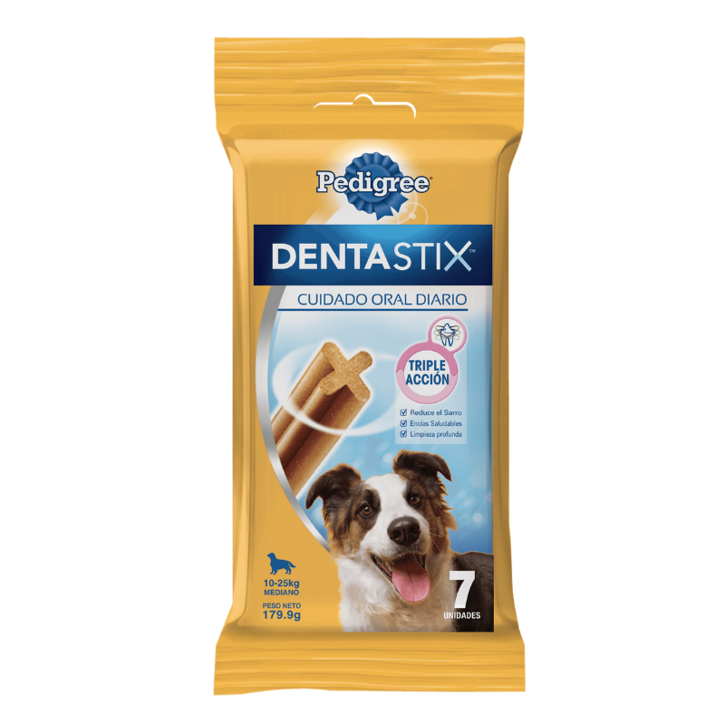 FOTOSFONDOBLANCO_70a1797f-afc0-4ce4-a96f-e4b1056e7053 Dentastix Snack perro Razas Medianas (7 un.) - Imagen 1