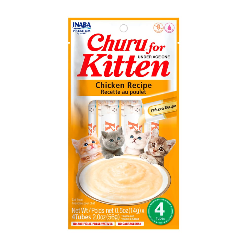 FOTOSSINFONDO_1_11f3816a-7804-4293-ac18-6c65e58aa50e Churu Gato Kitten - Sabor Pollo - Imagen 1