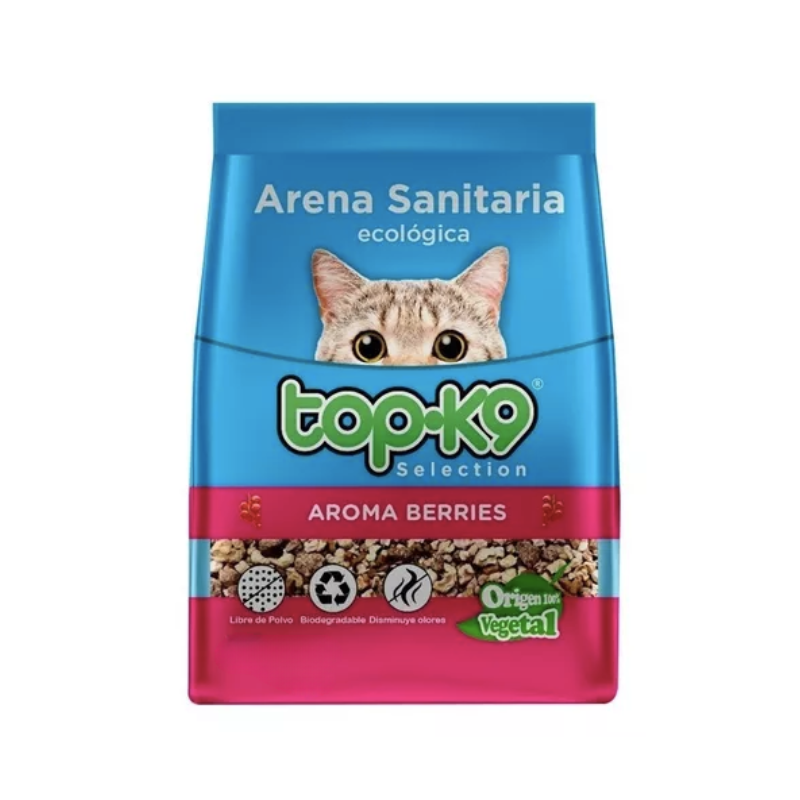 FOTOSSINFONDO_1_50679be0-5e2c-4f58-a182-d63d7f7e088c Arena sanitaria ecológica TopK9 Berries 10 Kg. - Imagen 1