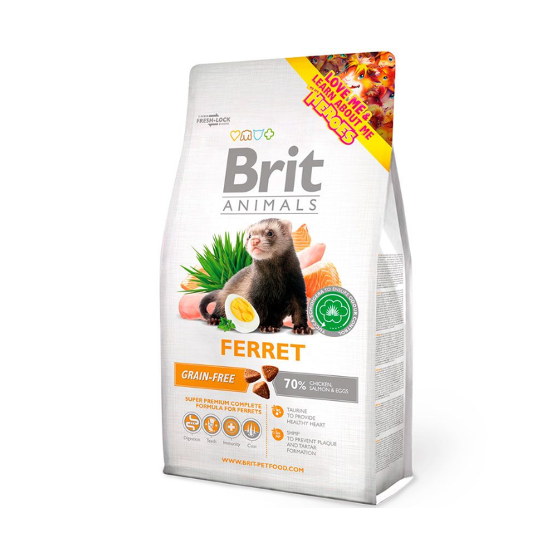 FOTOSSINFONDO_1_71b1c202-492d-4428-a866-53222db29add Brit Animals Ferret/Hurón (700 gr.) - Imagen 1
