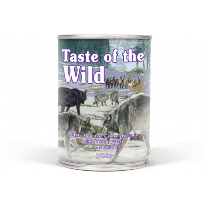 FOTOSSINFONDO_1_eeb7c0cf-3da0-4eec-b989-c36c4b0caa4e Lata Taste of the Wild Sierra Mountain - Cordero (390 gr.) - Imagen 1