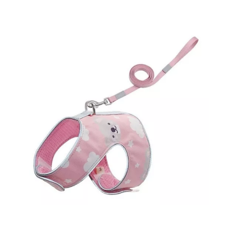 FOTOSSINFONDO_2_8359c25e-e2be-4df4-b56e-68b9991492e6 Arnés para Gato con estampado rosa - Imagen 1