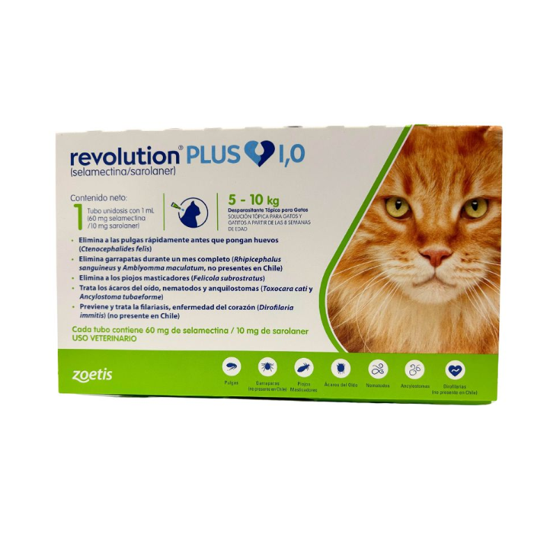 FOTOSSINFONDO_30675cfe-5427-4d64-b080-931da98e5e92 Revolution Plus antiparasitario para gatos de 5 - 10 Kg. - Imagen 1