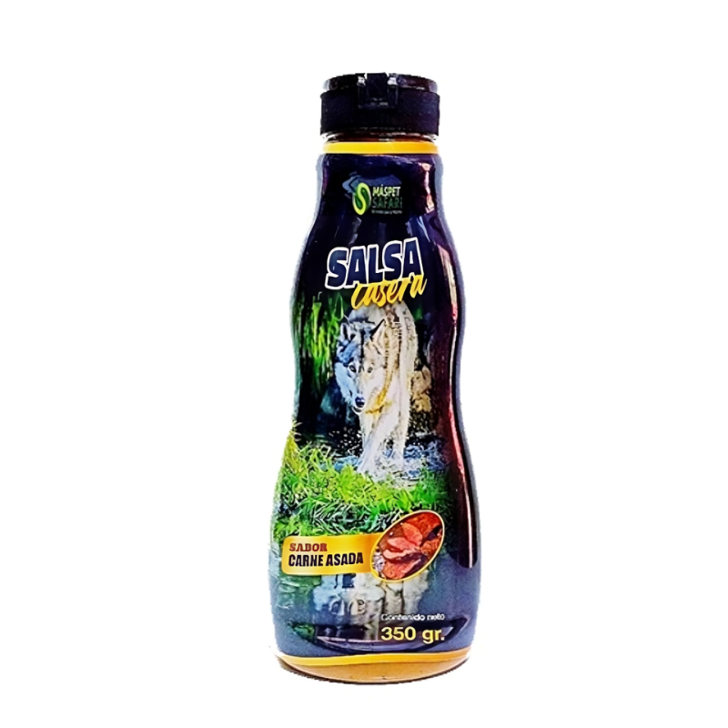 FOTOSSINFONDO_3e3dc68c-f244-44b9-8958-d2380adb1566 Salsa Safari sabor Carne Asada 350 ml. - Imagen 1