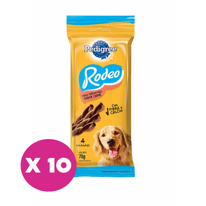 FOTOSSINFONDO_9ee1df52-a1bb-44fb-ae44-c35b668d7ef3 Pack 10 Snack Pedigree Rodeo - Carne - Imagen 1