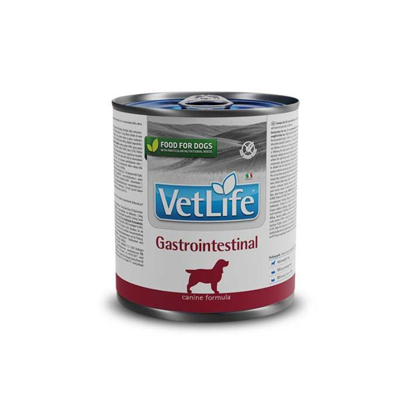 FOTOSSINFONDO_d1c6352a-4e51-493e-a341-ed08d2f9d886 Vet Life Lata Gastrointestinal para perros 300 gr. - Imagen 1