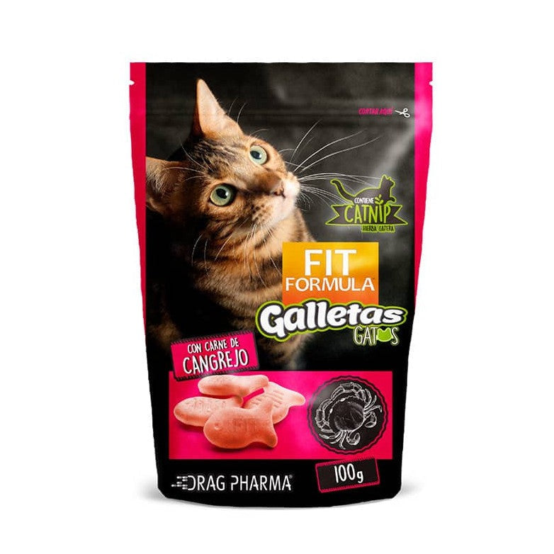 cangrejo Galletas Fit Formula para gato - Cangrejo 100 GR. - Imagen 1