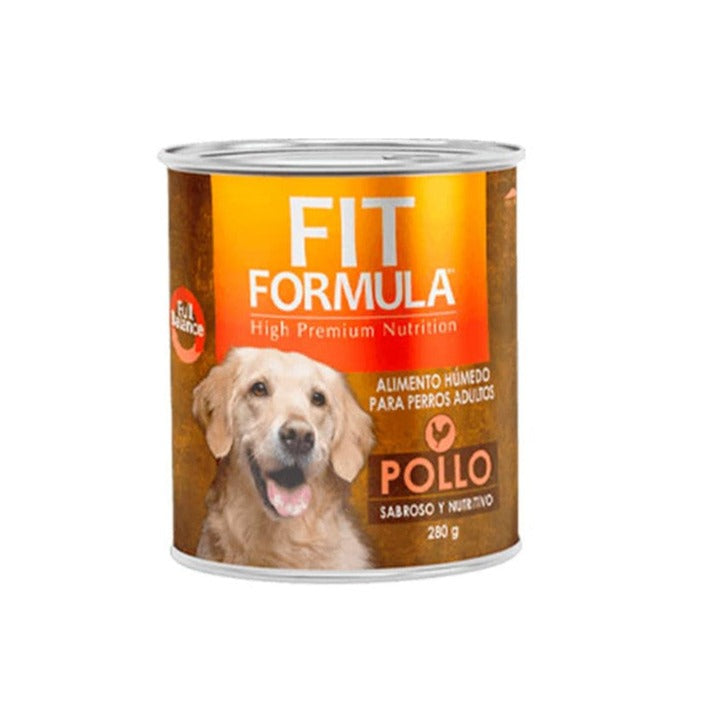 fit-formula-lata-adultos-pollo Lata Fit Formula Perro Adulto - Pollo (280 gr.) - Imagen 1