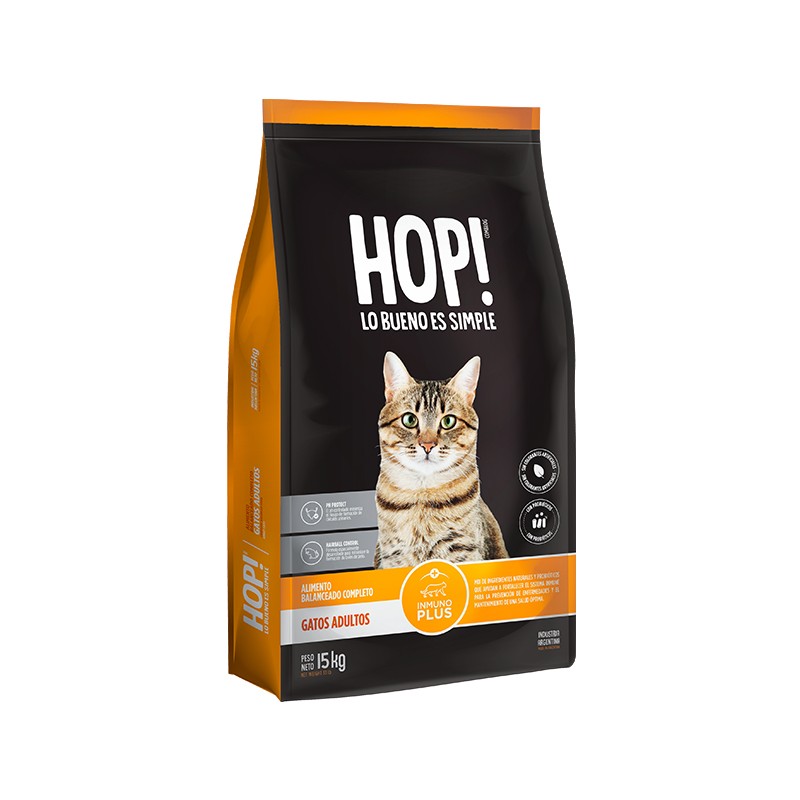 hop-gatos-adultos HOP! comida para Gatos Adultos 15 Kg. - Imagen 1