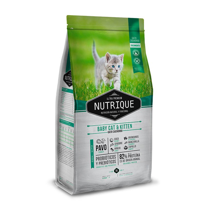 nutrique-baby-cat-kitten Nutrique comida para gato Baby Cat & Kitten 2 Kg. - Imagen 1