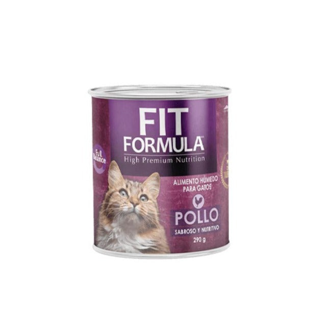 pollo Lata Fit Formula Gato - Sabor pollo (290 gr.) - Imagen 1