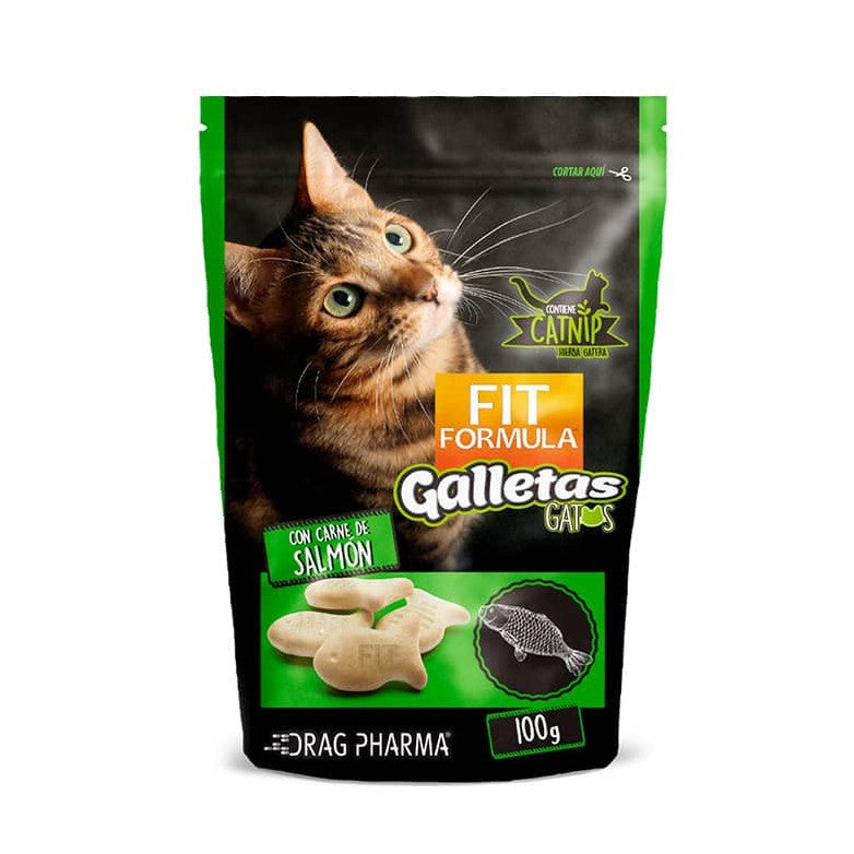 salmon Galletas Fit Formula para gato - Salmón 100 GR. - Imagen 1