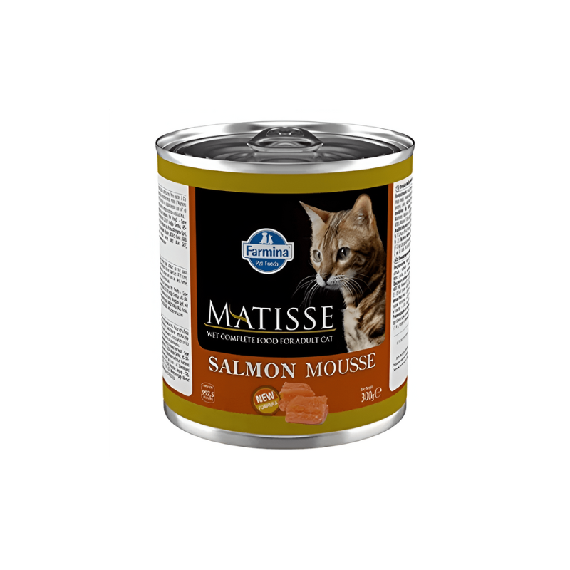 FOTOS SIN FONDO (1) Matisse lata para gato Mousse de Salmón 300 gr. - Imagen 1