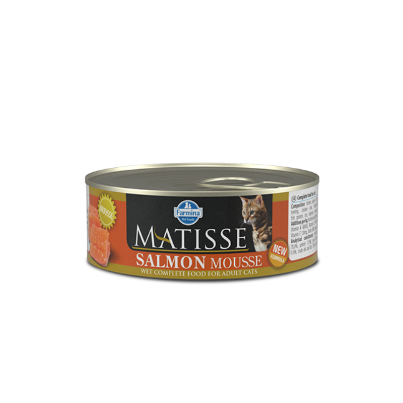 FOTOS SIN FONDO Matisse lata para gato Mousse de Salmón 85 gr. - Imagen 1