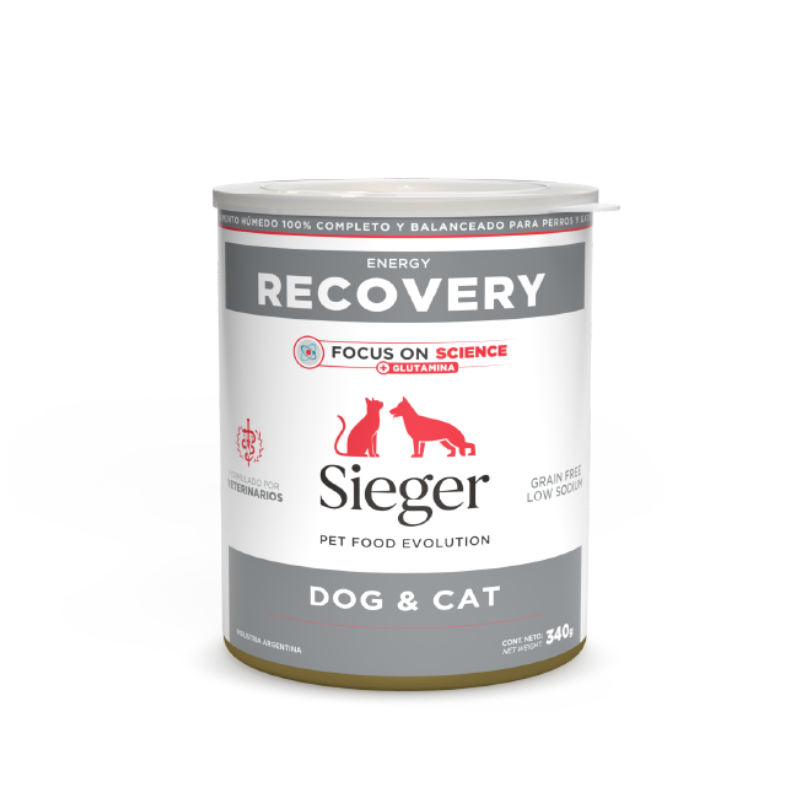 FOTOS SIN FONDO (2) Lata Sieger Recovery para gato y perro 340 gr. - Imagen 1