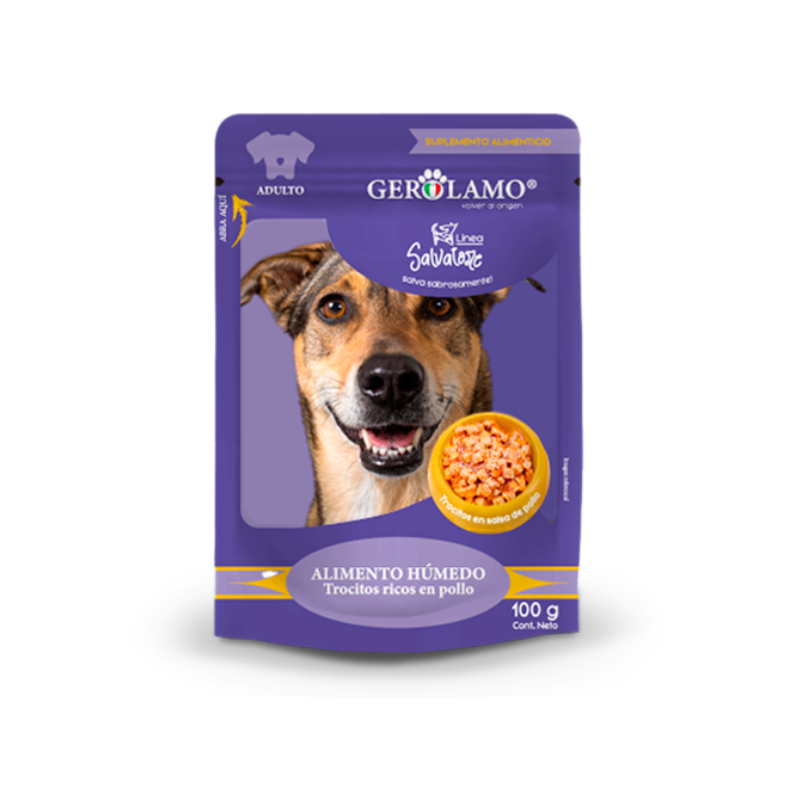 FOTOS SIN FONDO (2) Sobre Gerolamo Salvatore para perro - Pollo 100 gr. - Imagen 1