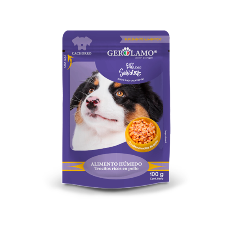 FOTOS SIN FONDO (5) Sobre Gerolamo Salvatore para perro cachorro - Pollo 100 gr. - Imagen 1