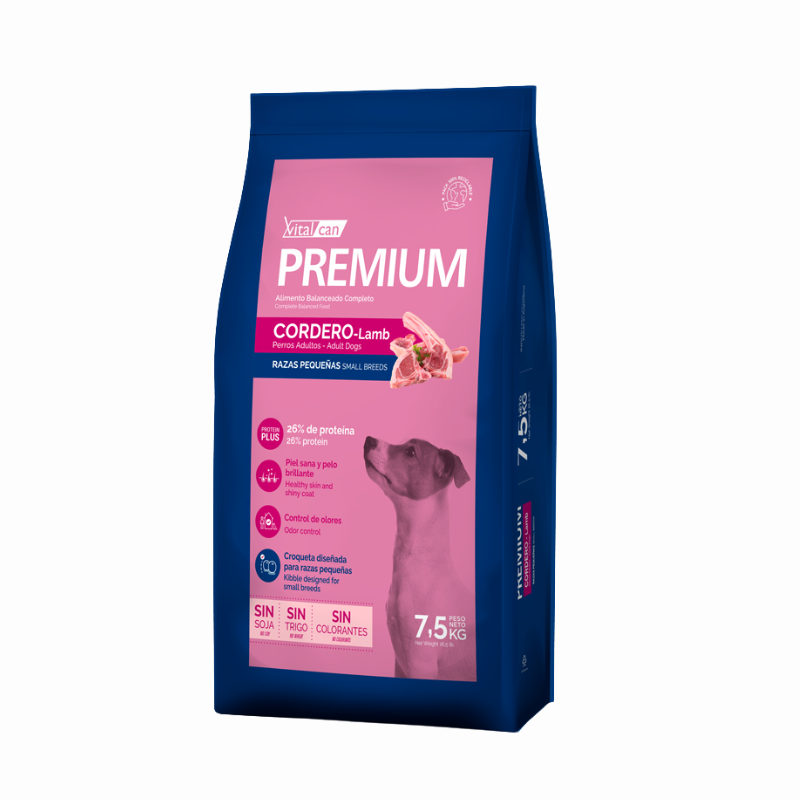 FOTOSSINFONDO_2_3152357c-dfe0-44d6-98ce-b61312ba0730 VitalCan Premium Perro Adulto Raza Pequeña Cordero 20 Kg. - Imagen 1