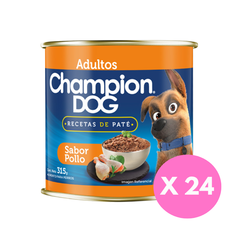 FOTOS SIN FONDO (6) Pack 24 Latas Champion Dog Recetas de Paté Pollo - Imagen 1