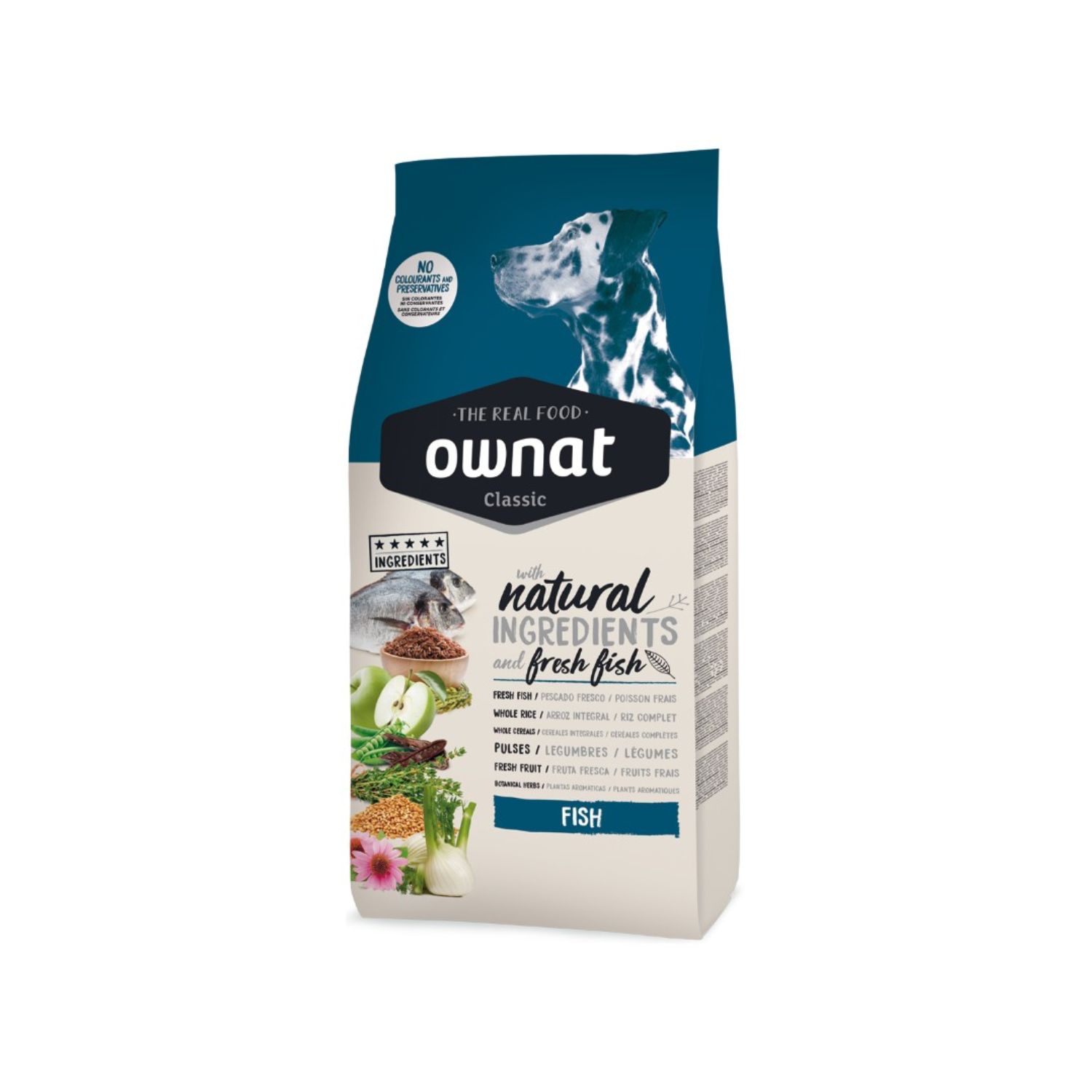 FOTOS SIN FONDO (1) Ownat Classic para perro Adulto - Fish 4 Kg. - Imagen 1