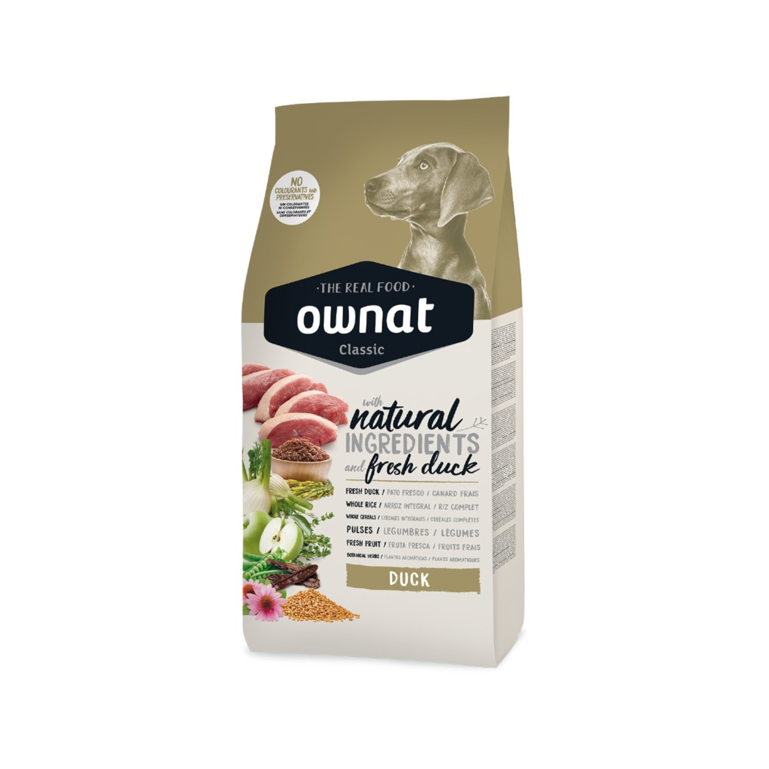 FOTOS SIN FONDO Ownat Classic para perro Adulto - Duck 4 Kg. - Imagen 1