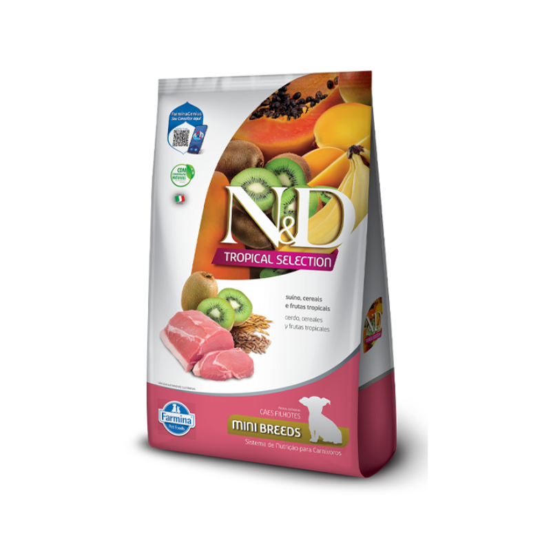 tropical cerdo puppy mini N&D Tropical con cerdo comida perro puppy mini 2.5 Kg. - Imagen 1