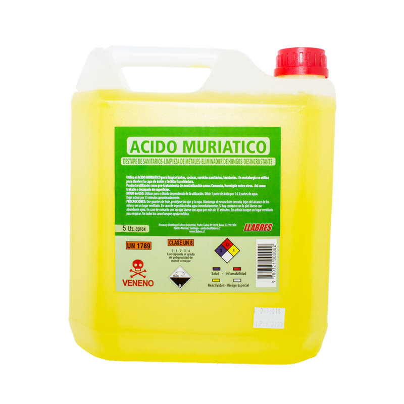 FOTOS SIN FONDO (18) Ácido muriático Llabres 5 litros - Imagen 1