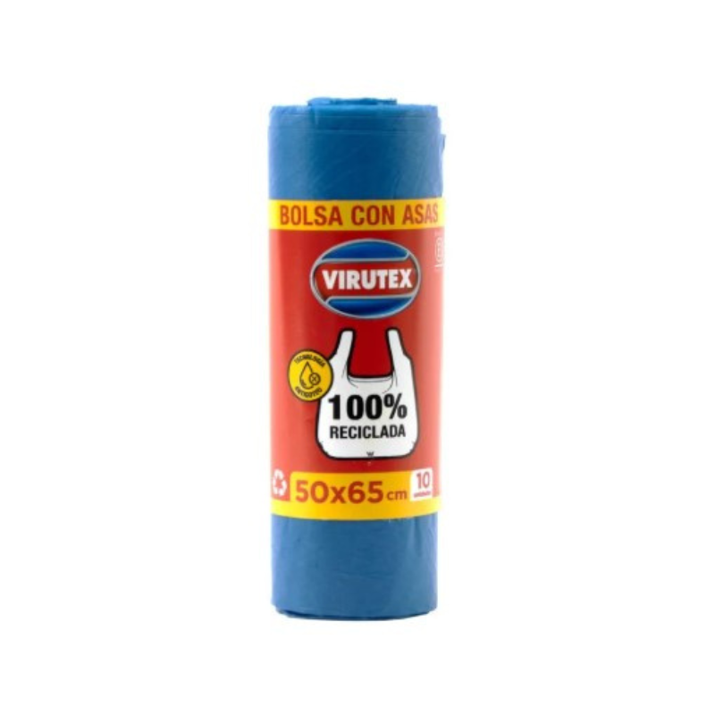 Bolsa virutex con asas Bolsa de Basura con Asas Virutex 50x65 10Un - Imagen 1