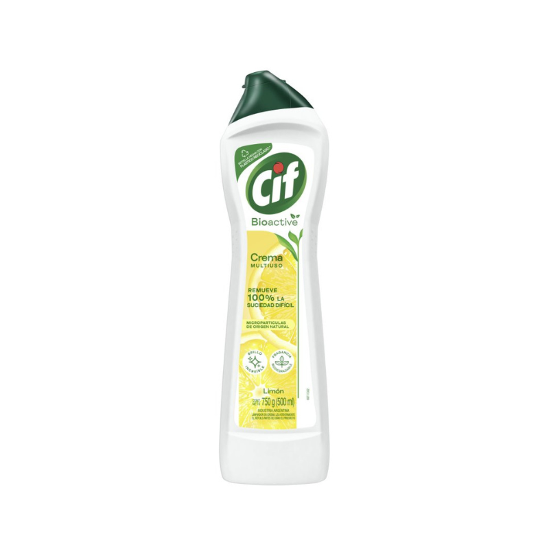 cif crema limon 750 Limpiador en Crema Cif Limón 750ml - Imagen 1