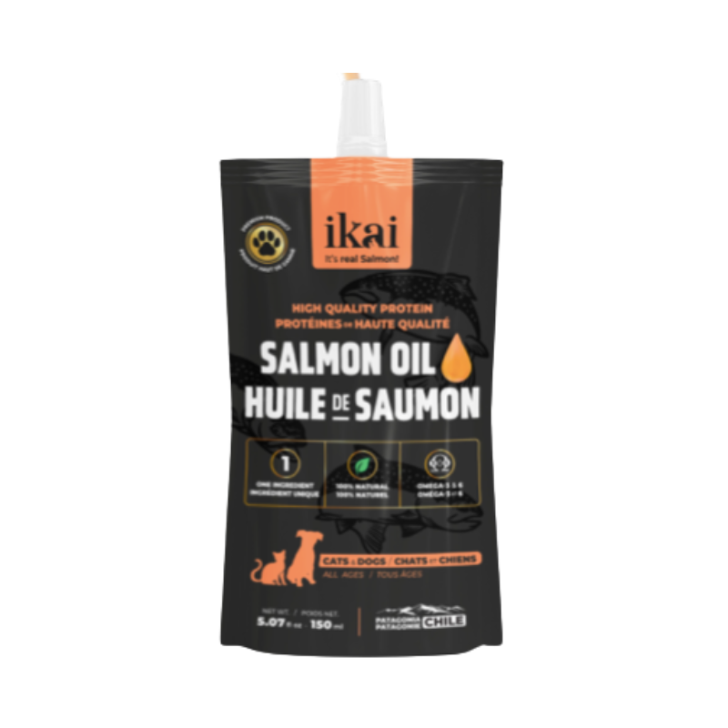 FOTOS SIN FONDO Ikai Aceite de Salmón para perro y gato 150 ml. - Imagen 1
