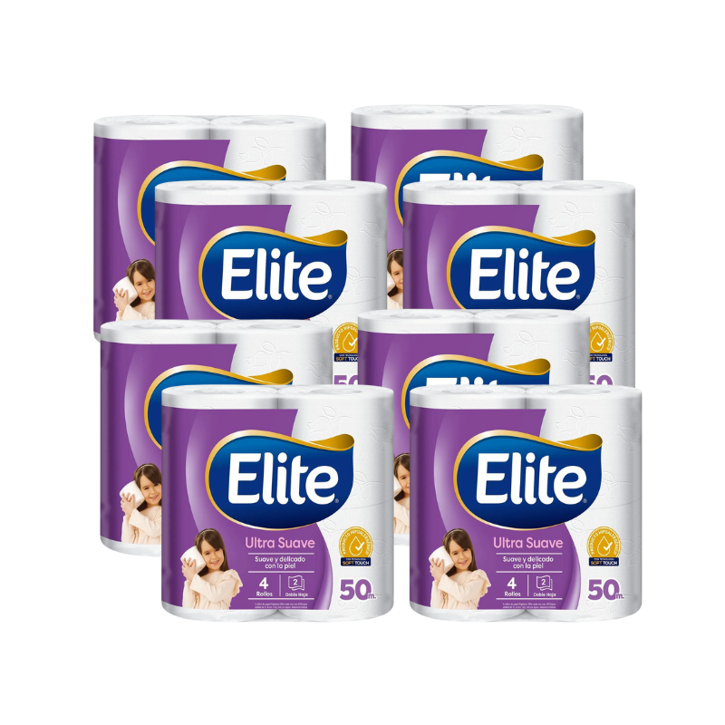 FOTOS SIN FONDO Manga Elite Papel Higiénico Doble Hoja 50 metros 32 rollos - Imagen 1