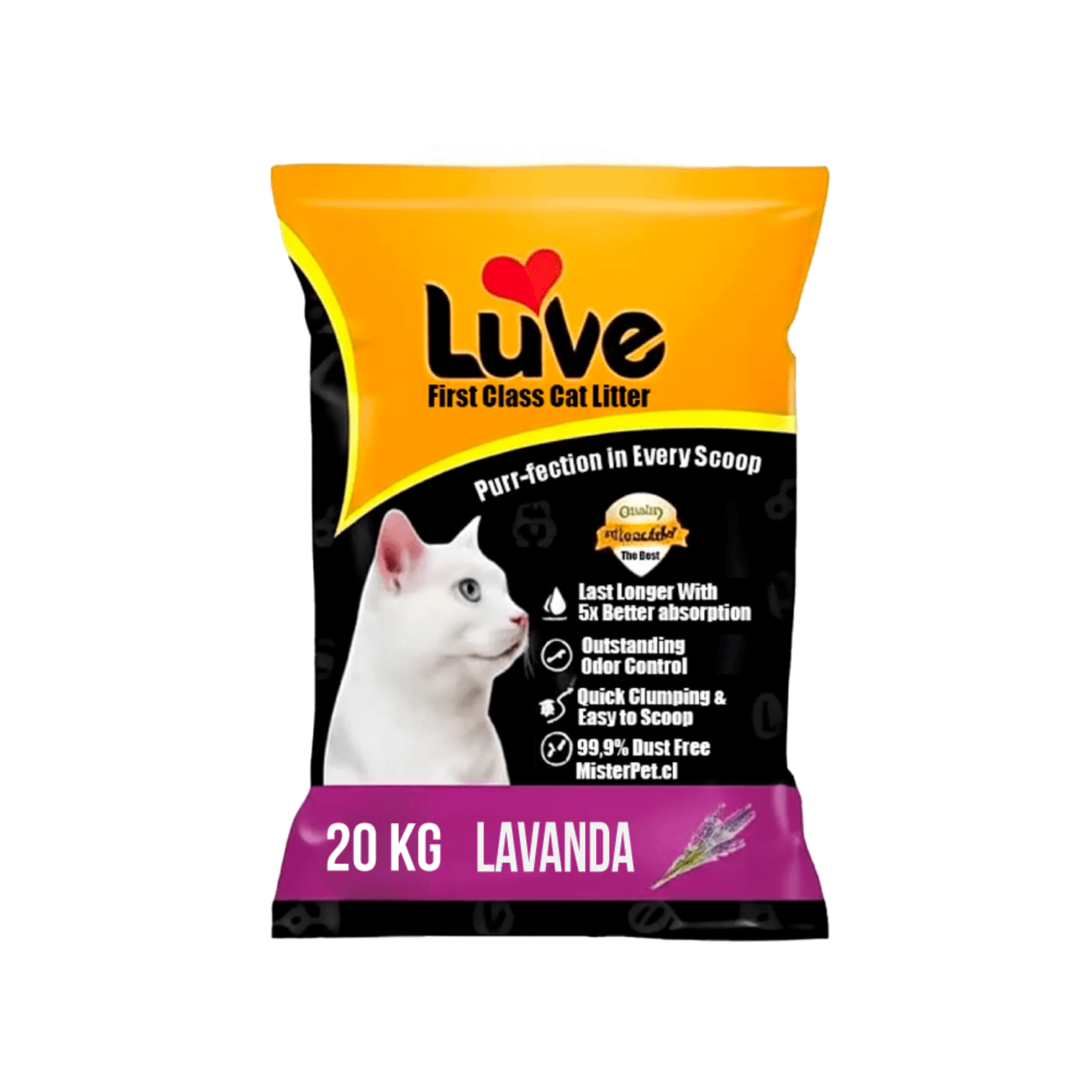 luve lavanda Arena sanitaria Luve aroma lavanda 20 Kg. - Imagen 1