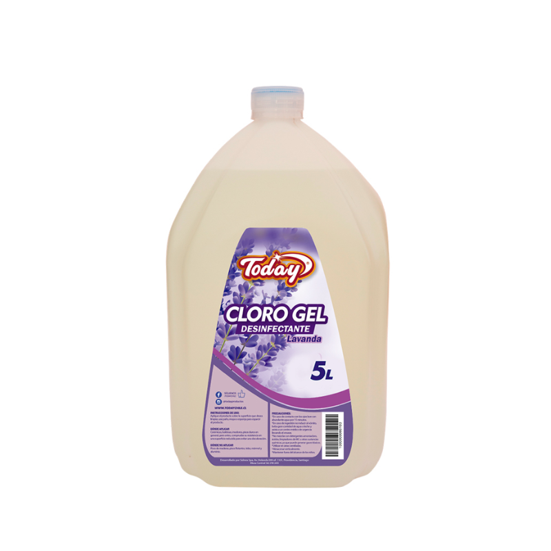FOTOS SIN FONDO (2) Cloro Gel Today Aroma Lavanda 5 litros - Imagen 1